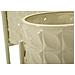 Set 3 Porta-vasi Betsy In Ferro Laccato Crema Con Piedistallo - Foto miniatura 6