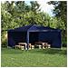 Parete per tenda da festa 2 pcs Blu 400 x 195 cm PE e Acciaio - Foto miniatura 2