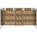 Set di Armadi da Bagno con lo scaffale 3 pcs 130 x 14,5 x 70 cm - Foto miniatura 7