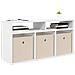 Lowboard con cassetto Bianco 87 x 27,5 x 43 cm - Foto miniatura 3