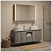 Set di Armadi da Bagno 4 pcs Sonoma grigio Legno ingegnerizzato - Foto miniatura 2