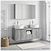 Set di Armadi da Bagno 4 pcs Sonoma grigio Legno ingegnerizzato - Foto miniatura 4