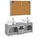 Set di Armadi da Bagno 4 pcs Sonoma grigio Legno ingegnerizzato - Foto miniatura 8