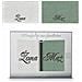 Set di asciugamani 2x70x140 cm - Bianco-Grigio cenere - 100% cotone egiziano - Regalo elegante - Foto miniatura 7