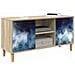 Mobile TV RAALTE 102 x 33 x 50 cm Sonoma Legno ingegnerizzato - Foto miniatura 3