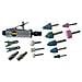 Kit Smerigliatrice Diritta Mola Molettina Aria Compressa Con 10 Mole Pne - Foto miniatura 3