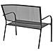 Panchina da Giardino 108 cm Acciaio e Rete Antracite - Foto miniatura 4