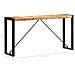 Tavolo Consolle 150x35x76 Cm In Legno Massello Di Mango - Foto miniatura 5