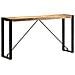 Tavolo Consolle 150x35x76 Cm In Legno Massello Di Mango - Foto miniatura 6