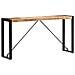Tavolo Consolle 150x35x76 Cm In Legno Massello Di Mango - Foto miniatura 7