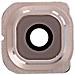 Camera Lens Supporto Posteriore Per Samsung Galaxy S6 Bordo Oro - Foto miniatura 1