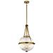 Elstead - Aster 3 Pendant Light - Ottone Naturale Kl / aster / p Nbr - Foto miniatura 4