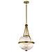 Elstead - Aster 3 Pendant Light - Ottone Naturale Kl / aster / p Nbr - Foto miniatura 1