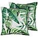Set Di 2 Cuscini Da Esterno Stampa A Foglia Verde 45 X 45 Cm Pavelli - Foto miniatura 1