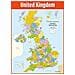 Uk Mappa Geografia Poster Gloss Paper Misura 850 Millimetri X 594 Millimetri (a1) Geografia Aula Poster Grafici Istruzione Di - Foto miniatura 1