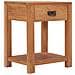 Comodino 35x35x50 Cm In Legno Massello Di Teak - Foto miniatura 2