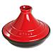 Tajine Pentola in Ceramica e Ghisa Diametro 28 cm Colore Nero e Rosso - Foto miniatura 1