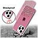 Custodia Compatibile Con Apple Iphone 13 Pro In Rosa Con Glitter - Coperchio Protettivo In Silicone Tpu Flessibile Con Glitter Scintillanti - Foto miniatura 6