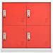 Armadietti Chiavi 5pz Grigio Chiaro Rosso 90x45x92,5cm Acciaio - Foto miniatura 3