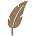 Piuma Di Legno Mdf Per Decorare - 21 X 7 Cm - Foto miniatura 1
