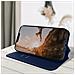 Custodia Iphone 14 Portafoglio Funzione Supporto Video Blu - Foto miniatura 3