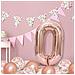 Palloncino Numero 102 Cm, Numero 0 - Rosa - Foto miniatura 2