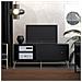 Nova Porta Tv Con 2 Cassetti E 1 Anta In Nobilitato Nero - Foto miniatura 5