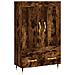 Credenza Rovere Fumo 69,5x31x115 Cm In Legno Multistrato - Foto miniatura 2