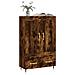 Credenza Rovere Fumo 69,5x31x115 Cm In Legno Multistrato - Foto miniatura 3