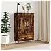 Credenza Rovere Fumo 69,5x31x115 Cm In Legno Multistrato - Foto miniatura 1