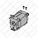 Gruppo Motore Elettrico Per Attuatore 770n 24v Vdc Ricambio 63000453 - Foto miniatura 1
