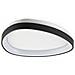 Plafoniera Contemporanea Gemini Metallo Nero Led Integrato 23w 3000k Ip20 - Foto miniatura 1