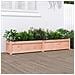 Fioriera Da Giardino 180x31x31 Cm In Legno Massello Di Douglas - Foto miniatura 1