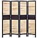 Paravento 4 Pannelli Legno Chiaro E Marrone 170 X 164 Cm Brennerbad - Foto miniatura 4
