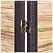 Paravento 4 Pannelli Legno Chiaro E Marrone 170 X 164 Cm Brennerbad - Foto miniatura 6