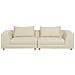 Divano 3 Posti Lermon Tessuto Beige - Foto miniatura 4