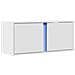 Mobile Tv A Parete Con Luci Led Bianco 80x31x35 Cm - Foto miniatura 3