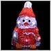 Pinguino Forma Acrilica Addobbo Natalizio Led Illuminazione Esterni e Interni - Foto miniatura 2