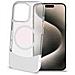 Apple Iphone 16 Pro Cover In Tpu Magsafe Trasparente Parte Inferiore In Materiale Soft-touch Removibile Bianco - Foto miniatura 1