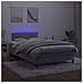 Letto a Molle Materasso e LED Grigio Chiaro 120x190 cm Velluto - Foto miniatura 7