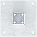 Basi per Pali Quadrate 4 pz Argento 46x46 mm in Acciaio Zincato - Foto miniatura 9
