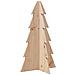 Albero Di Natale Decorativo In Legno 69,5cm Legno Massello Pino - Foto miniatura 2