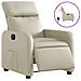 Lusso Casadino -  Poltrona Reclinabile Elettrica Crema In Similpelle - Foto miniatura 1