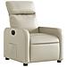 Lusso Casadino -  Poltrona Reclinabile Elettrica Crema In Similpelle - Foto miniatura 3