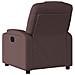 Poltrona Elettrica Reclinabile Marrone Scuro in Tessuto - Foto miniatura 5