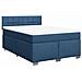 Giroletto a Molle con Materasso Blu 140x190 cm in Tessuto - Foto miniatura 1