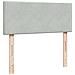 Pouf Letto con Materasso Grigio Chiaro 120x190 cm in Velluto - Foto miniatura 9