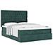 Struttura Letto Pouf con Materassi 140x200 cm in Velluto - Foto miniatura 4