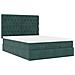 Struttura Letto Pouf con Materassi 140x200 cm in Velluto - Foto miniatura 6