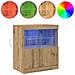Mobile con luci LED Rovere Artigianale 60x37x67 cm - Foto miniatura 4